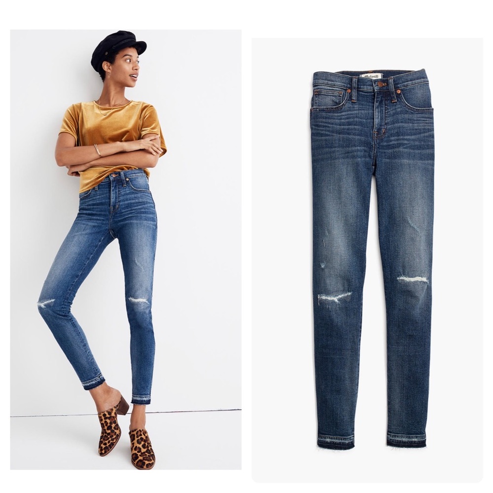 NWOT Madewell 9" Mid-Rise Skinny Jeans - York Wash